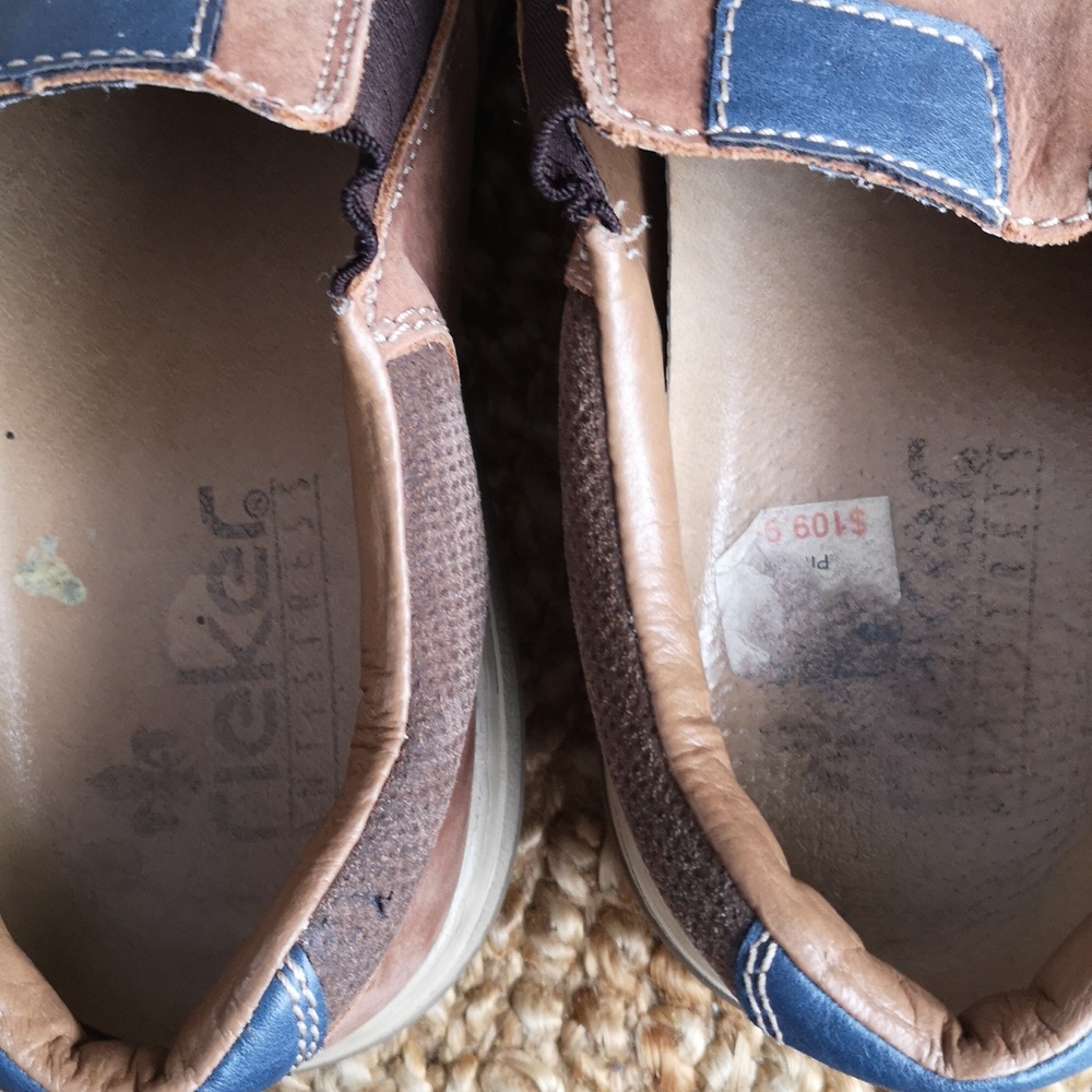 Men's Rieker leather slip-ons - Picture 6 of 12